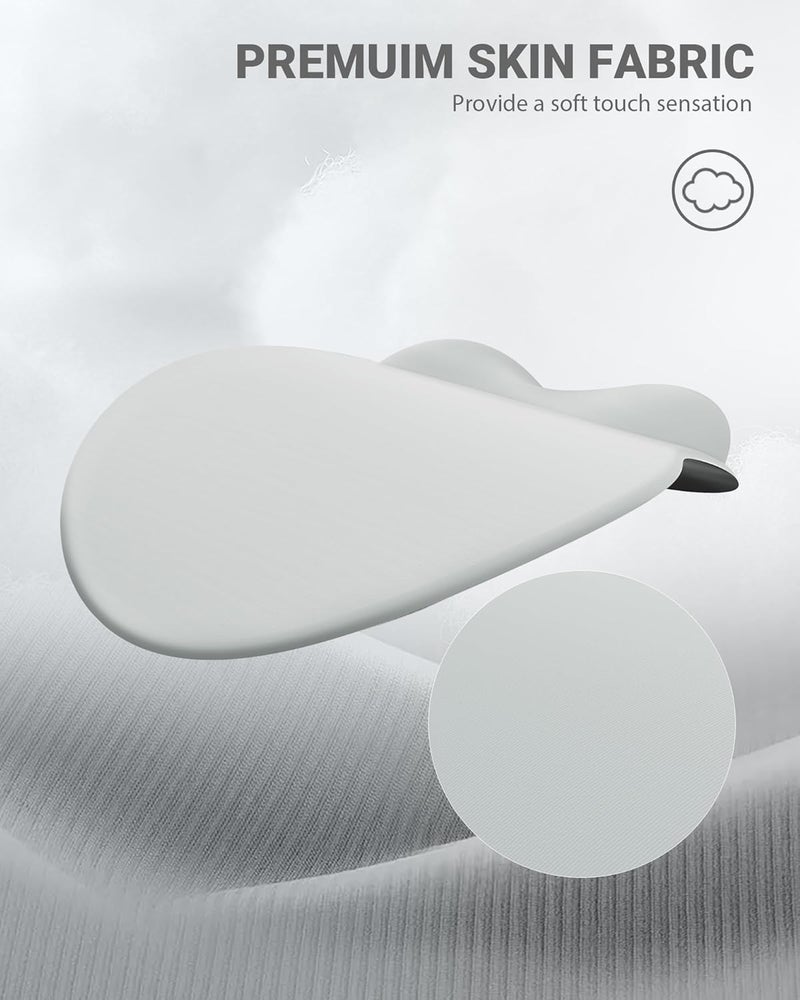 Laborio Ergonomic Mouse Pad Wrist Support, Comfortable Mouse Pad Wrist Rest, Relieve Wrist Pain Gel Mouse pad, Non-Slip Rubber Base Mousepad for Laptop, Computer, Prefect for Office(Light Gray - Image 3